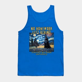 No Homework Left Behind, Leave no page unturned Van Gogh Tank Top